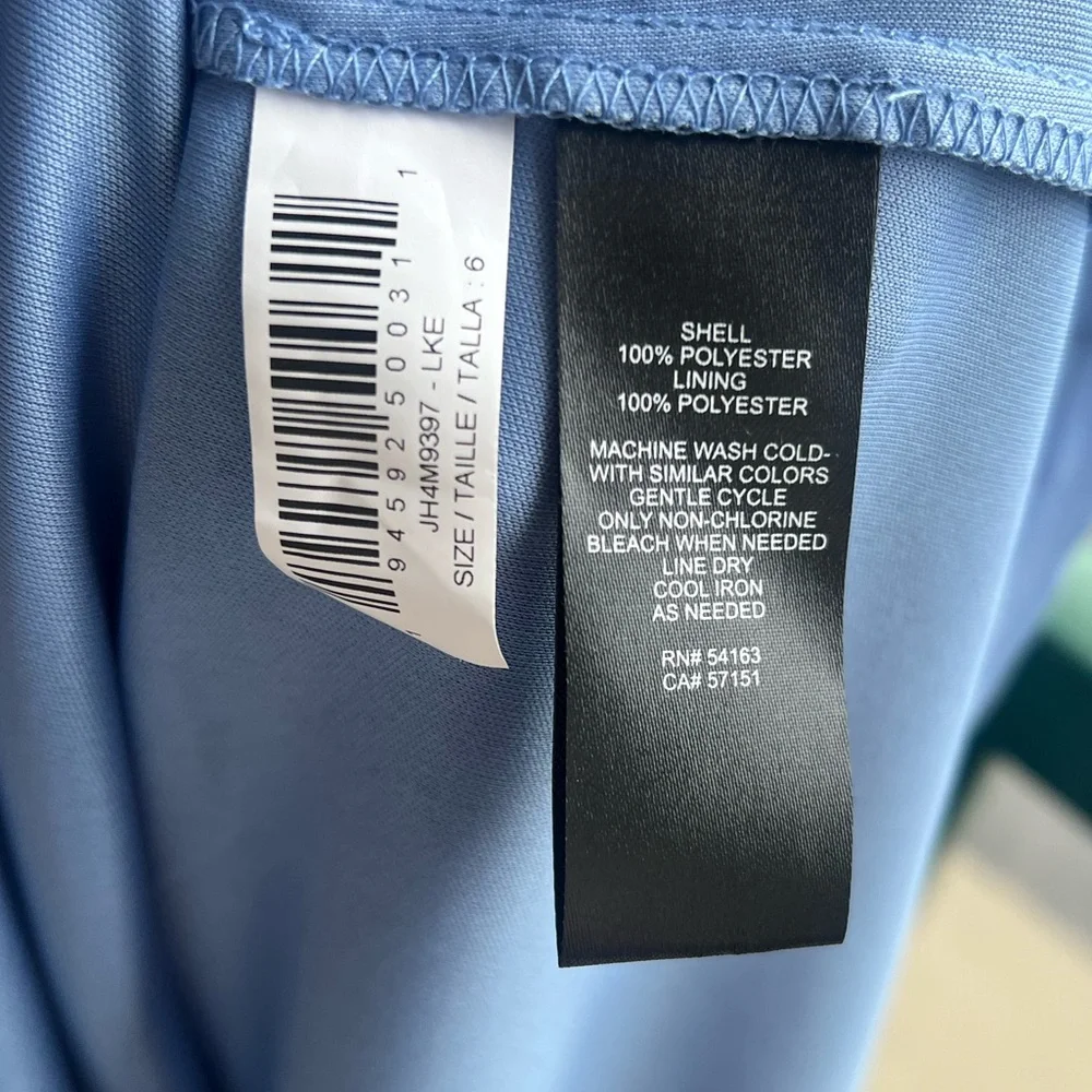 🆕 Jessica Howard Periwinkle Blue Midi Dress Size 6 Wedding Formal Bridesmaid - Picture 14 of 15